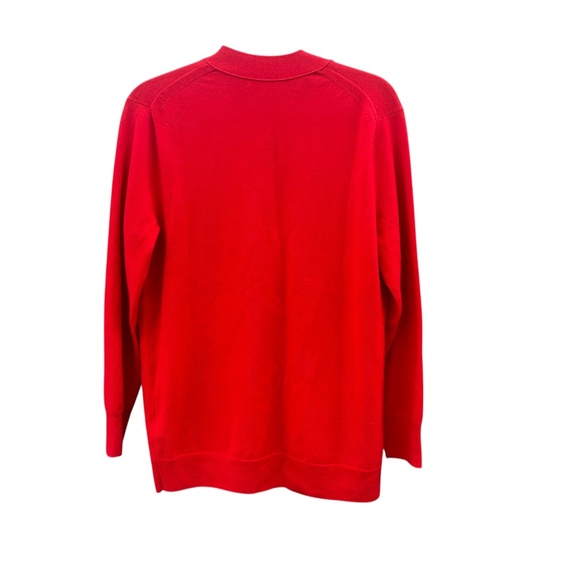 Madewell Red Merino Wool Boyfriend Cardigan NWOT Size S Style NS666 - Picture 5 of 11